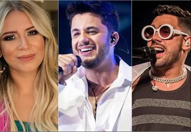 Marília Mendonça, Cristiano Araújo, Gabriel Diniz