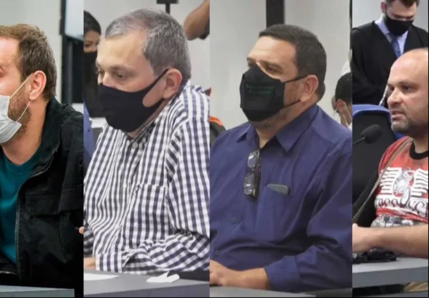 Os quatro condenados no julgamento da Boate Kiss