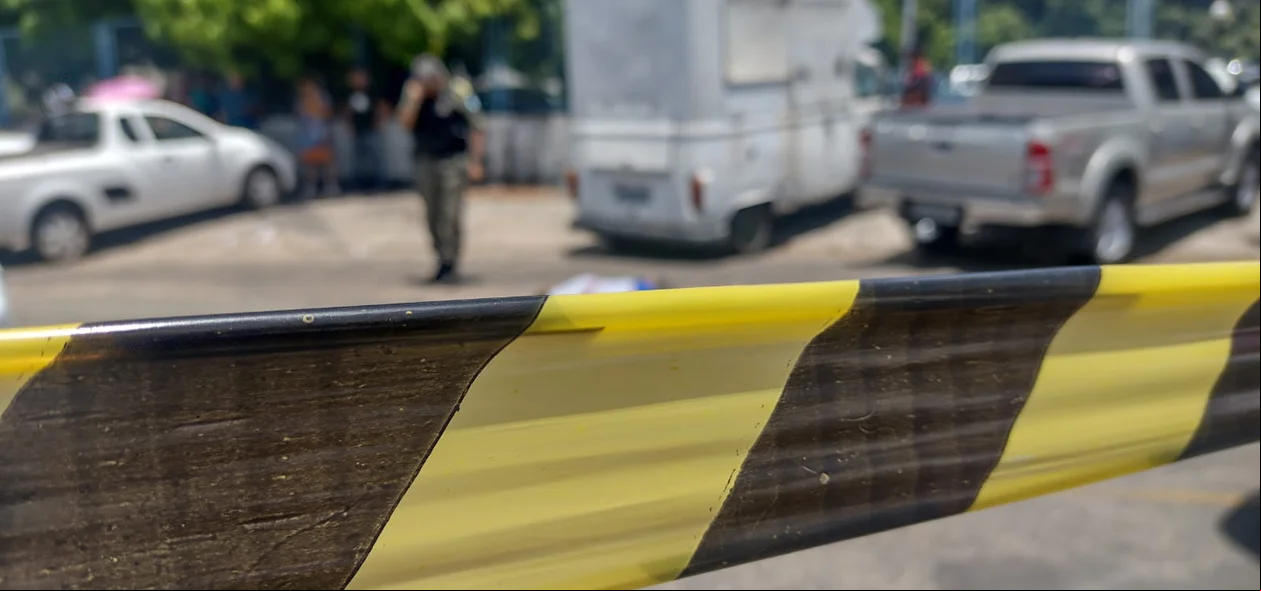 Polícia Militar isolou o local do crime