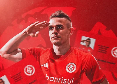 Atacante Rafael Borré é anunciado pelo Internacional