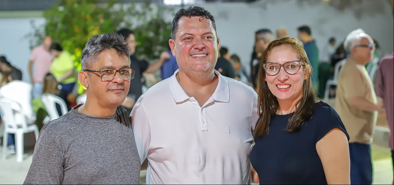 Marquinho Maia na inauguração de seu escritório