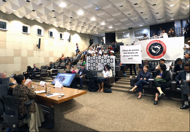 A ONG "Pacto Social & Carcerário" em evento do CNJ, em abril de 2024