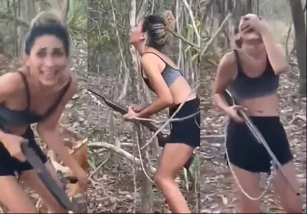 Eula Pereira da Silva, acusada de atirar em onça