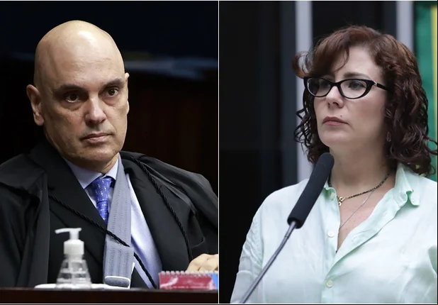 Alexandre de Moraes e Carla Zambelli