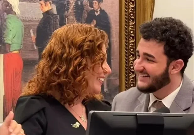 Carla Zambelli e seu filho João Zambelli
