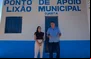 Prefeito Rogério Castro e a secretária municipal de Meio Ambiente, Ana Carla