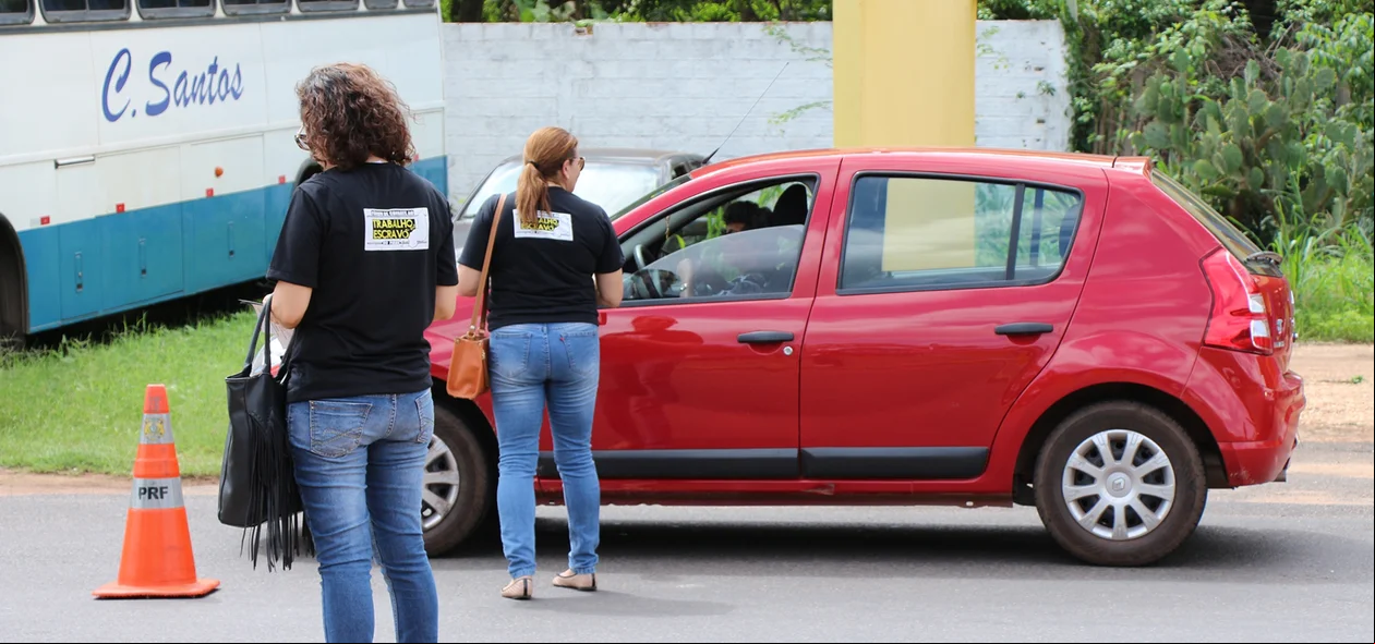Ação contou com panfletagem