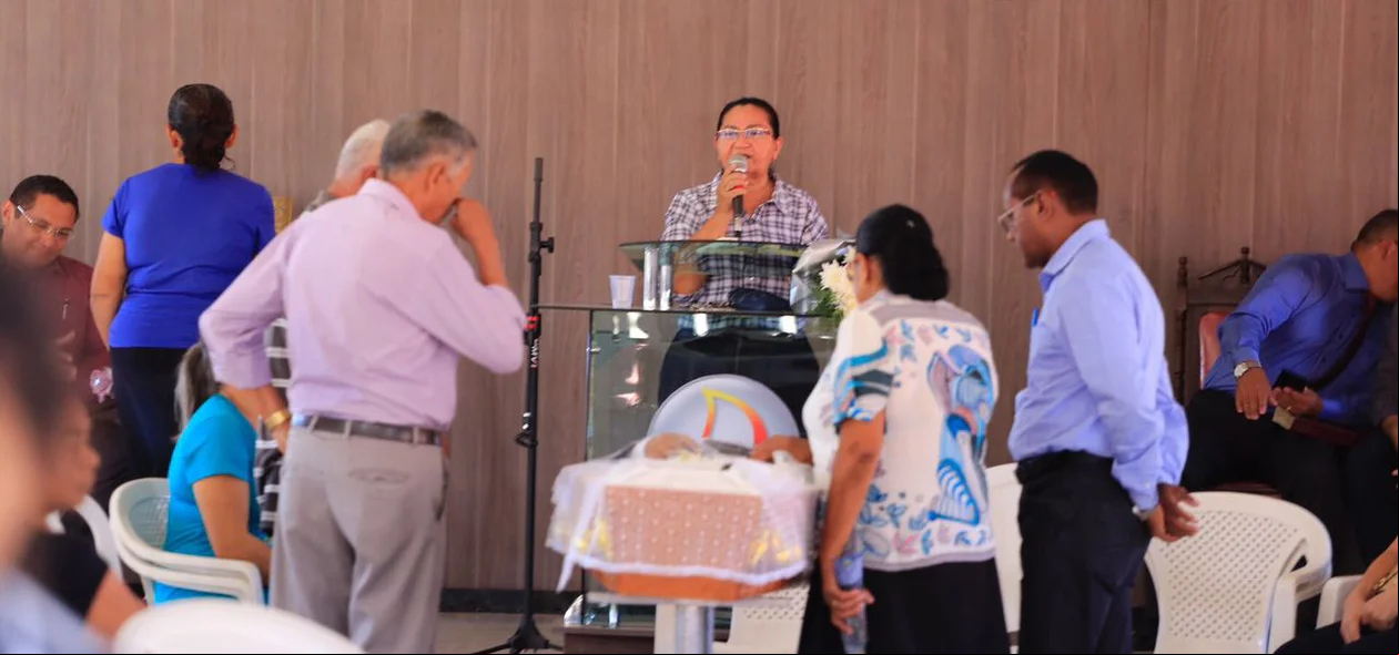 Velório do idoso aconteceu na Assembleia de Deus