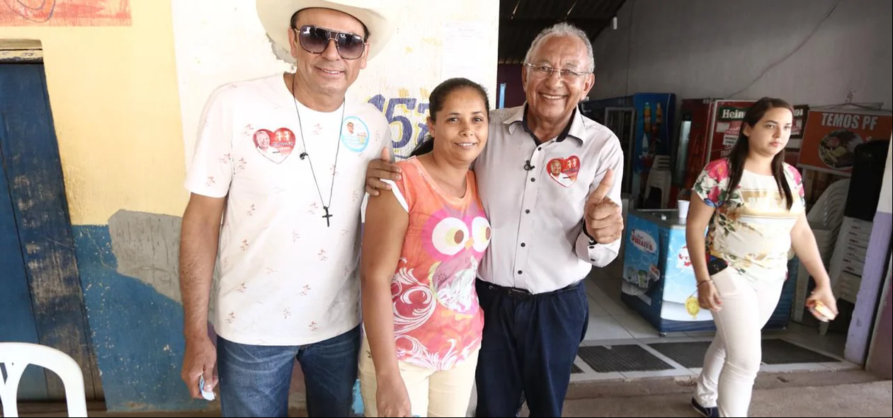 Frank Aguiar e Dr. Pessoa em campanha