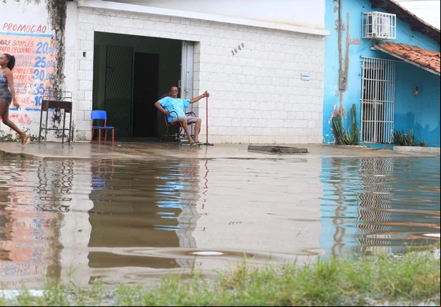 Alagamentos no Parque Alvorada em Teresina