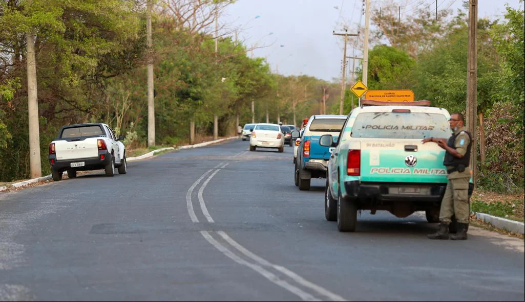 Local onde o veículo capotou