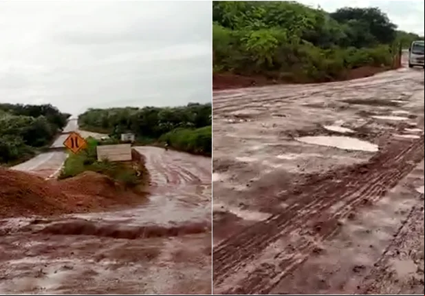 Moradores pedem construção de ponte que desabou na BR 222